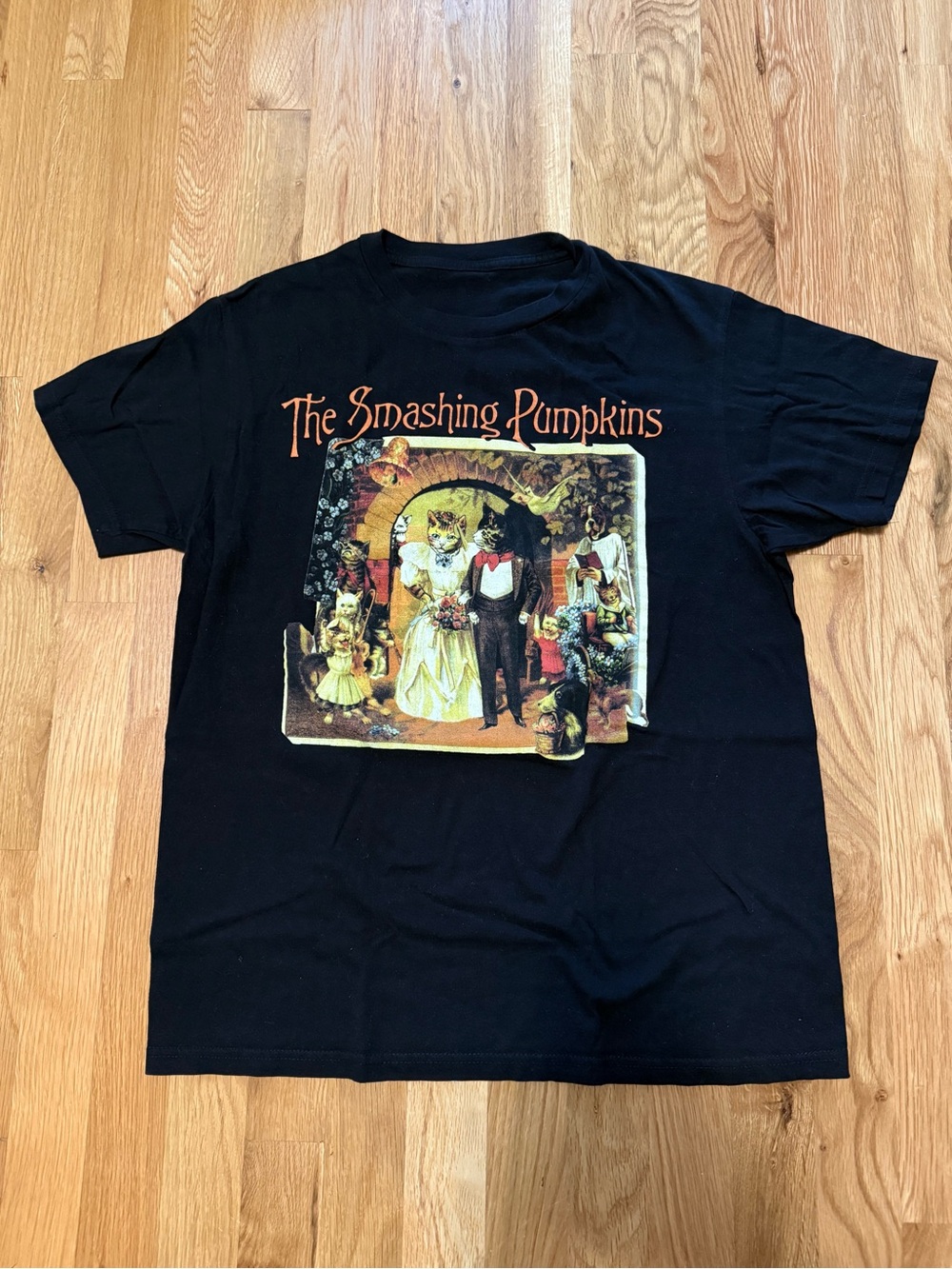 The Smashing Pumpkins Black Graphic T‑Shirt, Mens Size Medium